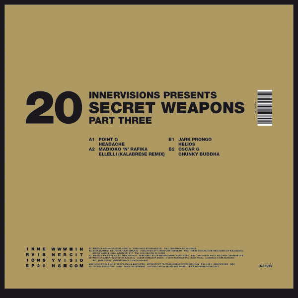 Music: Secret Weapons EP Part 3 (Vinyl, IV20)